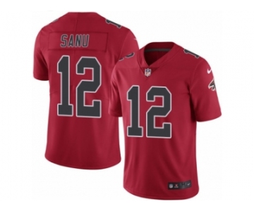 Youth Nike Atlanta Falcons #12 Mohamed Sanu Limited Red Rush NFL Jersey