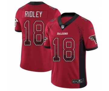 Youth Nike Atlanta Falcons #18 Calvin Ridley Limited Red Rush Drift Fashion NFL Jersey