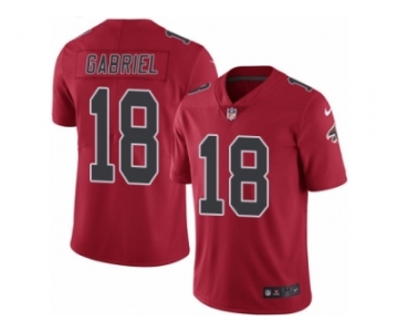 Youth Nike Atlanta Falcons #18 Taylor Gabriel Limited Red Rush NFL Jersey