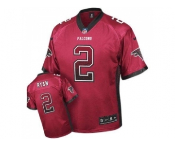 Youth Nike Atlanta Falcons #2 Matt Ryan Red Team Color Stitched NFL Elite Drift Fashion Jersey