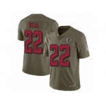 Youth Nike Atlanta Falcons #22 Keanu Neal Limited Olive 2017 Salute to Service NFL Jersey