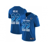 Youth Nike Atlanta Falcons #22 Keanu Neal Royal Stitched NFL Limited NFC 2018 Pro Bowl Jersey