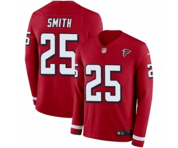 Youth Nike Atlanta Falcons #25 Ito Smith Limited Red Therma Long Sleeve NFL Jersey