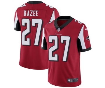 Youth Nike Atlanta Falcons #27 Damontae Kazee Red Team Color Vapor Untouchable Limited Player NFL Jersey