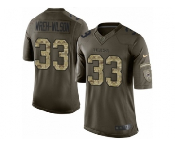 Youth Nike Atlanta Falcons #33 Blidi Wreh-Wilson Limited Green Salute to Service NFL Jersey