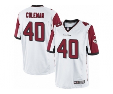 Youth Nike Atlanta Falcons #40 Derrick Coleman Limited White NFL Jersey