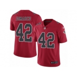 Youth Nike Atlanta Falcons #42 Patrick DiMarco Limited Red Rush NFL Jersey