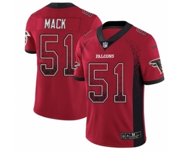 Youth Nike Atlanta Falcons #51 Alex Mack Limited Red Rush Drift Fashion NFL Jersey