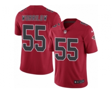 Youth Nike Atlanta Falcons #55 Paul Worrilow Limited Red Rush NFL Jersey