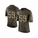 Youth Nike Atlanta Falcons #59 De'Vondre Campbell Limited Green Salute to Service NFL Jersey