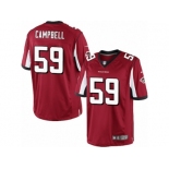 Youth Nike Atlanta Falcons #59 De'Vondre Campbell Limited Red Team Color NFL Jersey