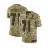 Youth Nike Atlanta Falcons #71 Wes Schweitzer Limited Camo 2018 Salute to Service NFL Jersey