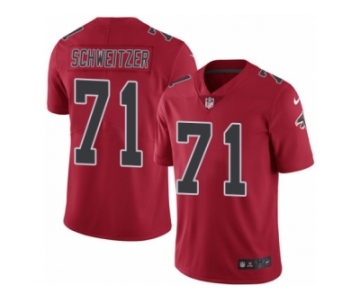 Youth Nike Atlanta Falcons #71 Wes Schweitzer Limited Red Rush Vapor Untouchable NFL Jersey