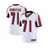 Youth Nike Atlanta Falcons #71 Wes Schweitzer White Vapor Untouchable Limited Player NFL Jersey