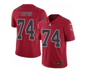 Youth Nike Atlanta Falcons #74 Tani Tupou Limited Red Rush NFL Jersey