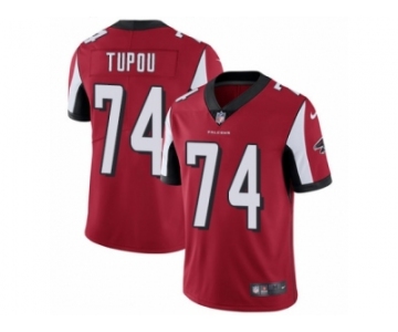 Youth Nike Atlanta Falcons #74 Tani Tupou Red Team Color Vapor Untouchable Limited Player NFL Jersey