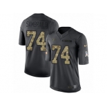 Youth Nike Atlanta Falcons #74 Ty Sambrailo Limited Black 2016 Salute to Service NFL Jersey