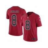 Youth Nike Atlanta Falcons #8 Matt Schaub Limited Red Rush NFL Jersey