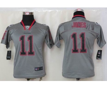 nike youth nfl jerseys atlanta falcons #11 jones grey[nike lights out]