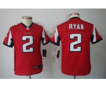 nike youth nfl jerseys atlanta falcons #2 matt ryan red[nike limited]