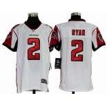 nike youth nfl jerseys atlanta falcons #2 matt ryan white[nike]