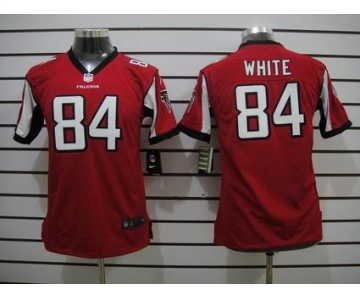 nike youth nfl jerseys atlanta falcons #84 white red[nike limited]