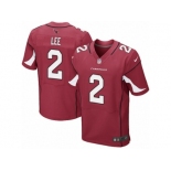 Men Nike Arizona Cardinals #2 Andy Lee Elite Red Team Color NFL Jersey