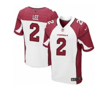 Men Nike Arizona Cardinals #2 Andy Lee Elite White NFL Jersey