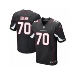 Men Nike Arizona Cardinals #70 Evan Boehm Elite Black Alternate NFL Jersey