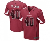 Men's Arizona Cardinals #40 Pat Tillman Elite Red Home Drift Fashion Football Jersey