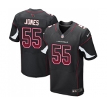 Men's Arizona Cardinals #55 Chandler Jones Elite Black Alternate Drift Fashion Football Jersey