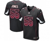 Men's Arizona Cardinals #55 Chandler Jones Elite Black Alternate Drift Fashion Football Jersey