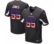 Men's Arizona Cardinals #55 Chandler Jones Elite Black Alternate USA Flag Fashion Football Jersey