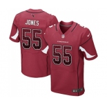 Men's Arizona Cardinals #55 Chandler Jones Elite Red Home Drift Fashion Football Jersey