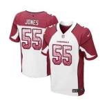 Men's Arizona Cardinals #55 Chandler Jones Elite White Road Drift Fashion Football Jersey