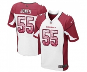 Men's Arizona Cardinals #55 Chandler Jones Elite White Road Drift Fashion Football Jersey