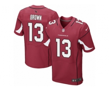 Men's Nike Arizona Cardinals #13 Jaron Brown Elite Red Team Color NFL Jersey