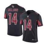 Men's Nike Arizona Cardinals #14 J.J. Nelson Elite Black Rush Vapor Untouchable NFL Jersey