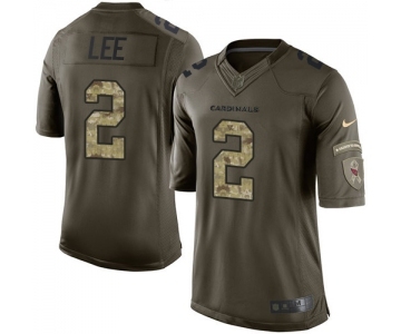 Men's Nike Arizona Cardinals #2 Andy Lee Elite Green Salute to Service NFL Jersey