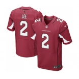 Men's Nike Arizona Cardinals #2 Andy Lee Elite Red Team Color NFL Jersey