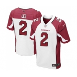 Men's Nike Arizona Cardinals #2 Andy Lee Elite White NFL Jersey