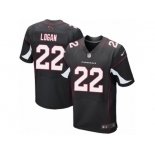 Men's Nike Arizona Cardinals #22 T. J. Logan Elite Black Alternate NFL Jersey