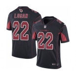 Men's Nike Arizona Cardinals #22 T. J. Logan Elite Black Rush Vapor Untouchable NFL Jersey