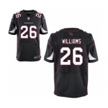 Men's Nike Arizona Cardinals #26 Brandon Williams Elite Black Alternate NFL Jersey