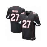 Men's Nike Arizona Cardinals #27 Tyvon Branch Elite Black Alternate NFL Jersey