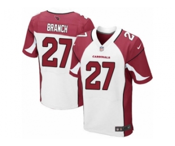 Men's Nike Arizona Cardinals #27 Tyvon Branch Elite White NFL Jersey