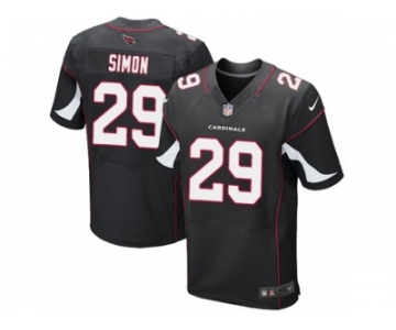 Men's Nike Arizona Cardinals #29 Tharold Simon Elite Black Alternate NFL Jersey