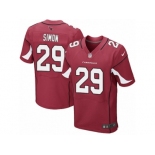 Men's Nike Arizona Cardinals #29 Tharold Simon Elite Red Team Color NFL Jersey