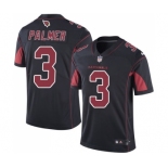 Men's Nike Arizona Cardinals #3 Carson Palmer Elite Black Rush Vapor Untouchable NFL Jersey