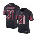 Men's Nike Arizona Cardinals #31 David Johnson Elite Black Rush Vapor Untouchable NFL Jersey